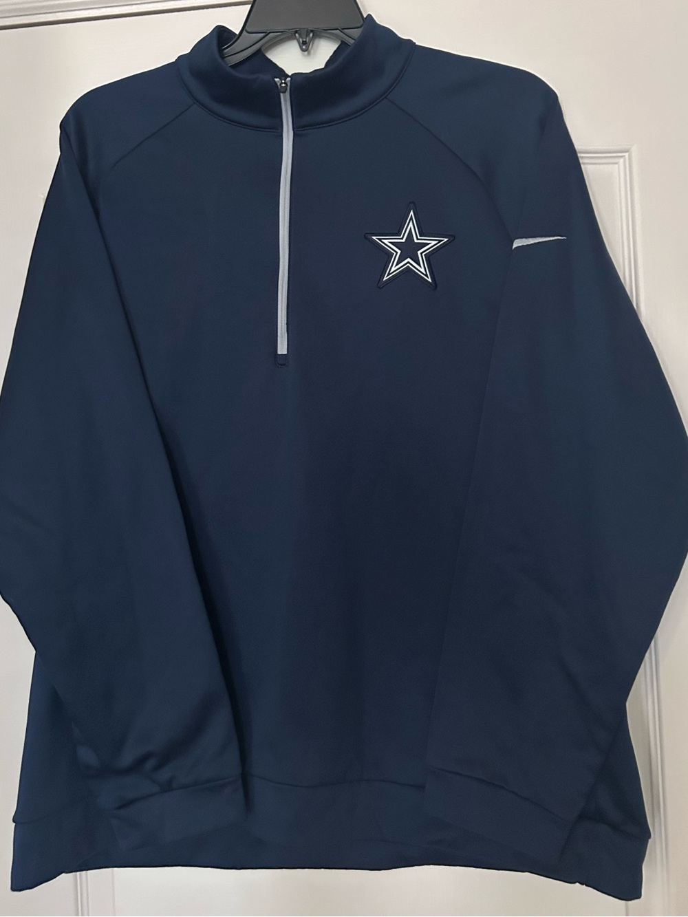 Nike Navy Quarter-Zip Pullover with Star Logo